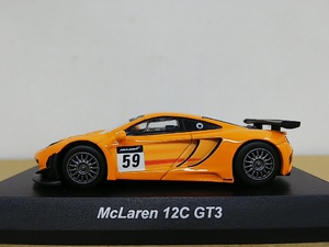 ■ 京商 1/64 McLaren 12C GT3 (Presentation) オレンジ マクラーレン レーシングミニカー 