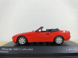 ■ PMA MINICHAMPSミニチャンプス 1/43 Porsche 944 Cabriolet 1991 レッド ポルシェ・カブリオレ モデルミニカー