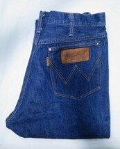  FUNNY 別注 Wrangler ラングラー 16oz ブーツカット デニム W32 77MW2 日本製 窪田クラフト カービング ウエスタン ジンバブエコットン_画像2