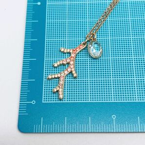 ★即決★ Swarovski スワロフスキー Eponym ペンダント ネックレス 珊瑚 海 マーメイド 南国 ラインストーン ヴィンテージ 刻印ありの画像5