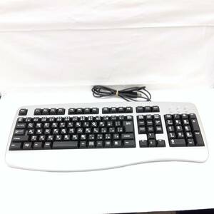 【10430】1円スタート！ Arvel USBフルキーボード DPKF4UMT 通電確認済 キーボード 周辺機器 PC パソコン USB接続 シルバー ブラック 