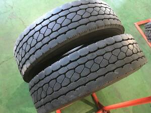 s157-4-2 ☆225/80R17.5 BS エコピアM801 中古2本♪ 2018年製 ブリヂストン！ k70