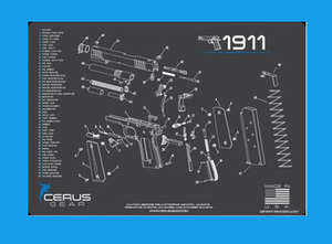 エアガン・モデルガン　cerus.gear.（シーラスギア）社　GUN　クリーニングマット　1911　 新品