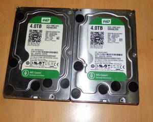 内蔵ハードディスク WD 4TB×2 GREEN