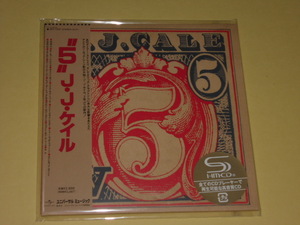 SHM-CD 紙ジャケット「J.J. Cale/５/J.J. ケイル(ジェイ・ジェイ・ケイル)」【Remaster】