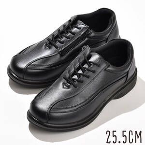 ウォーキングシューズ 25.5cm メンズ 靴 シューズ ブラック 幅広 3E