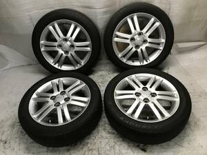 ダイハツ純正 15インチ アルミ 15x4.5J ET45 PCD 100 4Ｈ アルミホイール タイヤ 165/55R15 中古 コペン タント キャスト 流用等