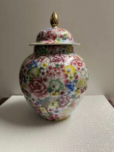 色絵 茶壷 中国美術　最終値下げしました。