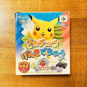 【美品】任天堂64 ピカチュウげんきでちゅう VRSセット Nintendo ポケモン ゲームソフト 説明書 コントローラー ポケットモンスター 箱付き