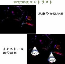 プリウス30系 車用カーテシランプ 工具付 カーテシライト LEDロゴ投影 50系プリウスα ドアウェルカムライト カーテシ 車用ドアランプ 角度_画像2