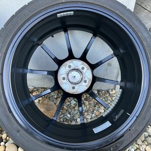 ADVAN RZ2F 18インチ 7.5j +50 PCD100-5Hグロスブラック/DUNLOP DIREZZA ディレッツァ DZ102 225 40 R18 22年製 9部山 軽量アルミ 送料無料の画像10