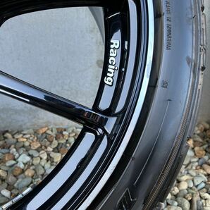 ADVAN RZ2F 18インチ 7.5j +50 PCD100-5Hグロスブラック/DUNLOP DIREZZA ディレッツァ DZ102 225 40 R18 22年製 9部山 軽量アルミ 送料無料の画像8