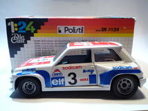 40329 Polistil/ポリスティル RENAULT 5 TURBO ルノー サンク ターボ イタリア製 ビンテージ 箱付き_画像1