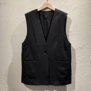 SPICK & SPAN　ベスト　23010200305020リネンライクノーカラージレ