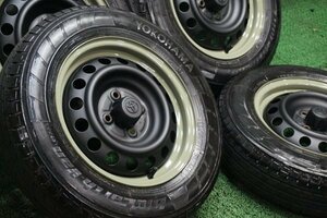 カスタムスチールホイール　プロボックス純正　サクシード　5J　OFF+39　TOYO　オープンカントリー　165/80R14　97/95N　LT