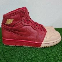 NIKE ナイキ WMNS Air Jordan 1 Retro High Dip-Toe Red レトロ ハイ ディップ-トゥ レッド スニーカー 23cm メンズ 人気モデル AH7389-607_画像3