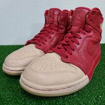 NIKE ナイキ WMNS Air Jordan 1 Retro High Dip-Toe Red レトロ ハイ ディップ-トゥ レッド スニーカー 23cm メンズ 人気モデル AH7389-607_画像1