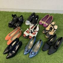 美品 YSL YVES SAINT LAURENT イヴサンローラン EMPORIO ARMANI GIVENCHY UGG 等 レディース シューズ ヒール 9点 まとめ セット 22.5~25cm_画像1