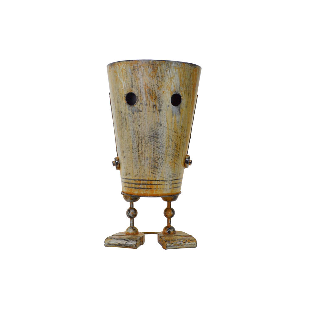 Tin Robot Potman L Objet En Fer Traitement Vintage, Articles faits à la main, intérieur, marchandises diverses, ornement, objet