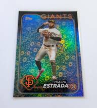 【 MLB 2024 Topps Series 1 】 Thairo Estrada /50 #290 Flowers Foil Parallel ※商品説明必読願います_画像1