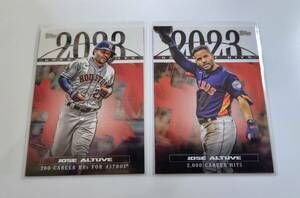 【 MLB 2024 Topps Series 1 】 Jose Altuve #23GH-10 #23GH-19 2023 Greatest Hits 2枚セット ※商品説明必読願います