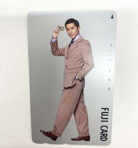 [ daikokuya магазин ]книга@ дерево ..FUJI CARD Fuji Bank телефонная карточка не использовался 50 раз 