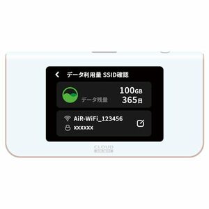 イージーWi-Fi モバイルルーター 100GBデータ+端末