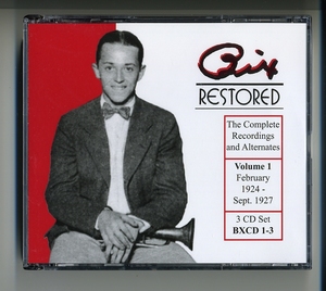 CD★ビックス・バイダーベック Bix Restored Vol.1 The Complete Recordings and Alternates Bix Beiderbecke コルネット トランペット