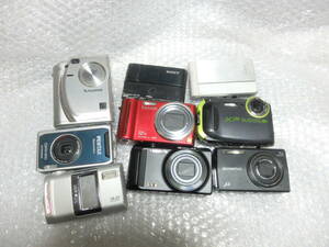 コンパクトデジタルカメラ　色々9個　中古難有ジャンク品