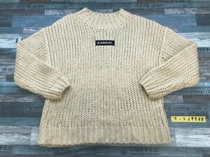 HEATHER Heather × KANGOL Kangol женский вязаный свитер F бежевый 