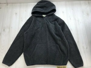 HILL CROP OUTDOOR メンズ フリースジップパーカー M ダークグレー