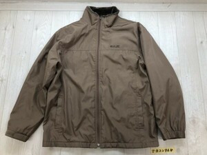 BRITISH KHAKI ブリティッシュカーキ メンズ 裏地あったか 襟ボア ジップジャケット 大きいサイズ LL 茶色