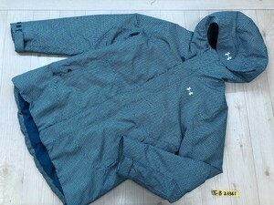 UNDER ARMOUR アンダーアーマー メンズ 総柄 スノーウェア ジャケット SM 緑系