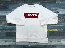 Levi's リーバイス レディース ロゴ トレーナー 小さいサイズ XS 白_画像1