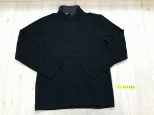 NAVY PRODUCE メンズ ハーフジップ カットソー L 黒