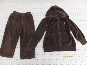 U.S POLO ASSN You e spo lower sn Kids nappy Zip up Parker scorching tea Brown 3T