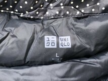 UNIQLO ユニクロ レディース ドット柄 ジップ ダウンジャケット_画像2