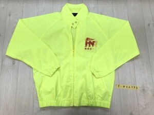 SWEELY メンズ 実業団駅伝 ロゴプリント シャカシャカ ジップジャケット M 蛍光イエロー