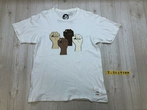 UT UNIQLO ユニクロ × i am other メンズ 手のひらプリント 半袖Tシャツ M 白