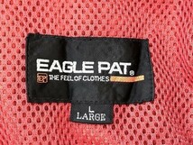 EAGLE PAT レディース 薄手 シャカシャカ ジップベスト L 赤_画像2