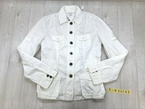 TOMMY HILFIGER トミーヒルフィガー メンズ ダブルポケット付 薄手 ジャケット S/P 白