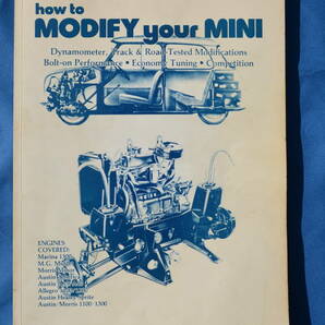 当時物●希少・日本語版● how to MODIFY yorur MINI BY DAVID VIZARD USED品（改造・チューニング・Aタイプエンジン）の画像1