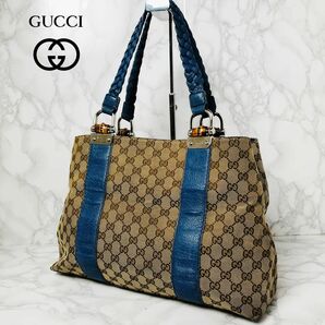 GUCCI グッチ トートバッグ ハンドバッグ GGキャンバス 肩掛け