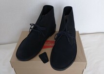 【未使用】クラークス 定番 デザートブーツ 黒 ヌバック JP26～26.5㎝ 室内試し履きのみ Clarks Desert Boot _画像1