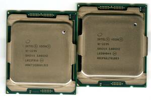 Intel　Xeon　W-2235　SRGVA　 中古4個セット 　　　　　1315,1003,0857,0276