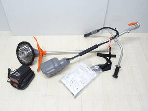 【中古美品】HE-321◆工新 KOSHIN 充電式 草刈機 SBC-3650B 電動 草刈機 36V コードレス 充電器付 U字ハンドル 軽量 中古品【同梱不可】