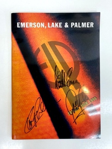I3677/ツアーパンフレット 直筆サイン入 EMERSON,LAKE & PALMER エマーソンレイク＆パーマー 1996　