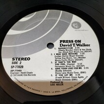 ソウル名盤　輸入中古レコード　David T. Walker Press On SP77020 1973年　米国盤 USオリジナル　デビットTウォーカー_画像4