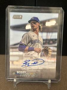 希少直書きサイン 2023 Topps Stadium Club Bobby Witt JR. ボビー・ウィット JR. Royals ロイヤルズ AUTO 直書きサイン