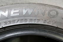 良好　2023年製　ブリヂストン　NEWNO　225/50R17　バリ溝　4本　室内保管_画像10